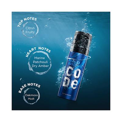 Wild Stone Code Titanium Body Perfume 150ml - Men Deodorants/Roll-Ons