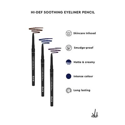 KIRO Hi - Def Soothing Eyeliner Pencil Earth Brown 02 0.35 gm - Eyeliners