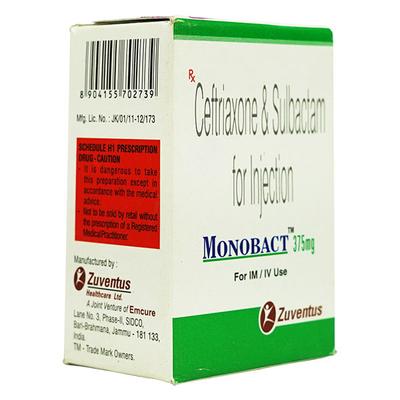 Monobact 375mg Injection 1's - Bacterial Infections-Cep