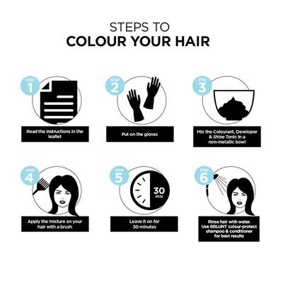 BBlunt Salon Secret High Shine creme Hair Colour 4.56 Mahogany Reddish Brown (50gm+50ml+8ml) 1's - Crème
