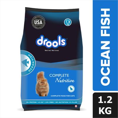 Drools Adult Nutrition Pet Food For Cats - Ocean Fish 1.2 kg - Pet Healthcare