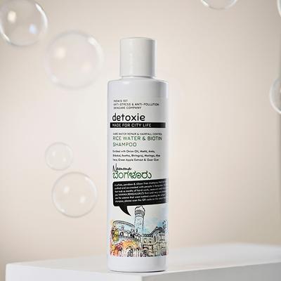 Detoxie Rice Water and Biotin Shampoo (Crafted for Bengaluru) 200 ml - Shampoos