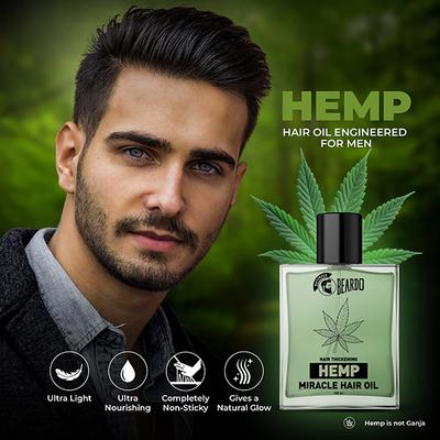 Beardo Hair Thickening Hemp Miracle Hair Oil 100ml - Hair Oils