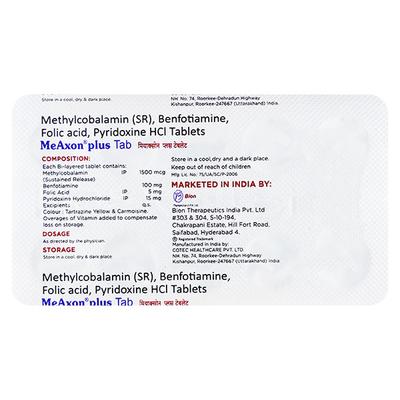 Meaxon Plus Tablet 10'S - Supplements-Vam