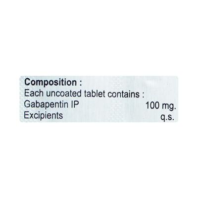 Gabadon 100mg Tablet 10'S - Neuropathic Pain-Dru
