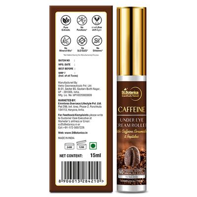StBotanica Caffeine Under Eye Cream Roller 15 ml - Eye Gels & Roll-On