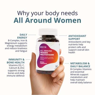 Briyo All Around Women's Multivitamin Softgel 90s - Multi-Vitamins