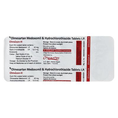 OLMEZON H 40mg Tablet 10's - Hypertension-Ang