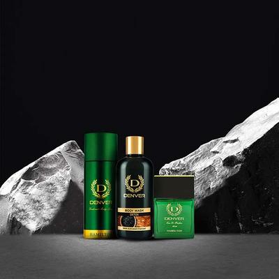 Denver Gift Set for Men- Hamilton Deo(165ml) + Hamilton Perfume(60ml) + Detox Body Wash(325ml) 1's - Shower Gels & Body Wash