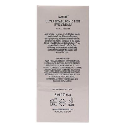 Lambre Ultra Hyaluronic Line Eye Cream Wrinkle filler 15ml - Under Eye Creams & Serums