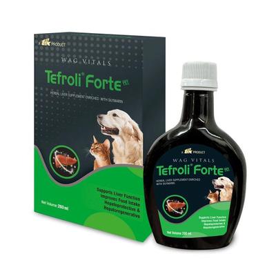 Tefroli Forte Herbal Liver Supplement Enriched With Silymarin Liquid 200 ml - Pet Healthcare