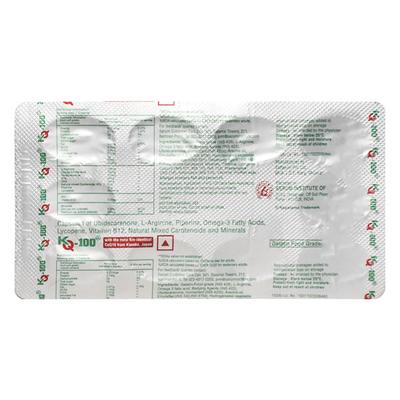 KQ 100mg Capsule 10'S - Supplements-Sup