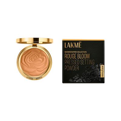 Lakme Showstopper Collection Rouge Bloom Setting Powder Almond 12 gm - Compact Powder