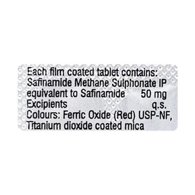 XAFINACT 50mg Tablet 10's - Parkinsonism-Apd