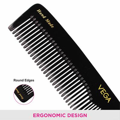 Vega Handcrafted Black Comb (HMBC - 116) 1's - Hair Combs