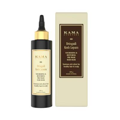 Kama Ayurveda Bringadi Kesh Lepam Nourishing & Restoring Pre-Wash Hair Mask 200 gm - Hair Masks & Packs