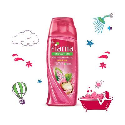 Fiama Shower Gel Patchouli & Macadamia Body Wash with Skin Conditioners for Soft Glowing Skin bottle 250 ml - Shower Gels & Body Wash