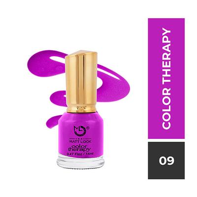 Matt Look Nails Makeup Colour Therapy Nail Polish, Shade No - 09 14 ml - Nail Polish
