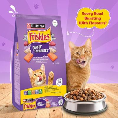 Nestle Purina Friskies Surfin Favourites Cat Food 6 kg - Petfood