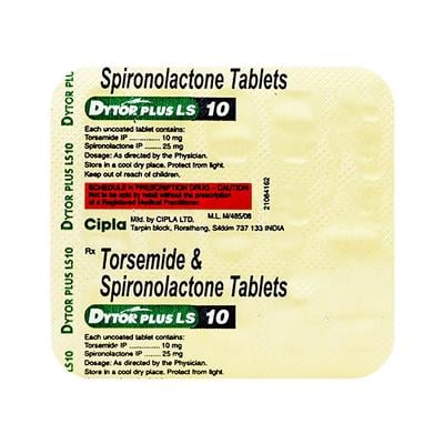 DYTOR PLUS LS 10 Tablet 15's - Hypertension-Diu