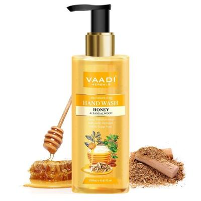 Vaadi Herbals Deep Moisturizing Honey & Sandal Hand Wash 250 ml - Hand Wash & Soaps
