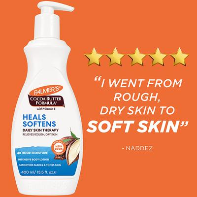 Palmer's Cocoa Butter Formula with Vitamin E Heals Softens Daily Skin Therapy Lotion 400ml - Stretch Mark Cream