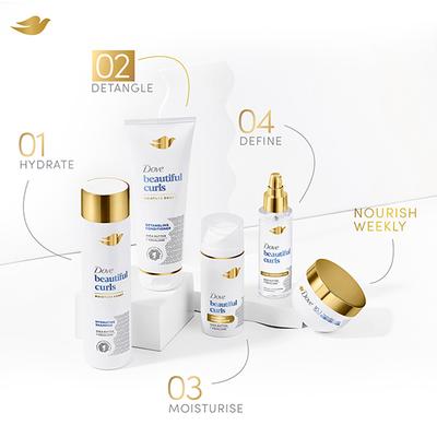 Dove Beautiful Curls Detangling Conditioner, Sulphate Free, No Parabens & Dyes 380 ml - Conditioners