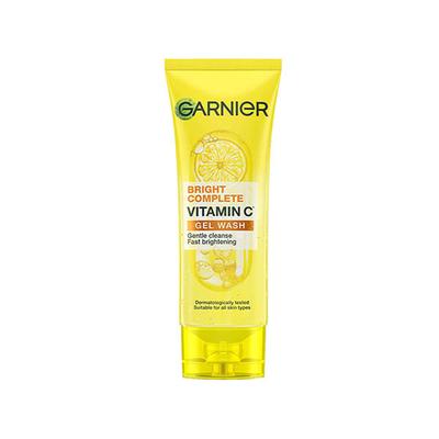 Garnier Bright Complete Vitamin C Gel Facewash Gentle Cleanser Skin 100ml - Under Eye Creams & Serums