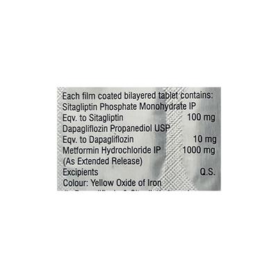 SITABITE DM 100/10/1000 Tablet 10's - Diabetes-Ant