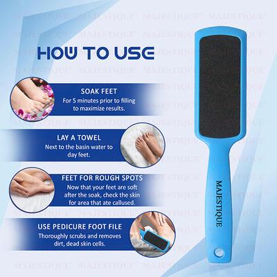 Majestique Foot and Nail File Rasp 2In1 Professional Pedicure And Manicure Rasp Foot and Nail File 1's - Manicure & Pedicure Kits
