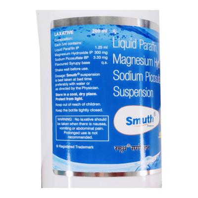 SMUTH DELICIOUS MINT FLAVOUR SUGAR FREE Suspension 200ml - Constipation-Lax