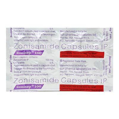 Zonisep 100mg Capsule 10'S - Epilepsy/Convulsion-Ant