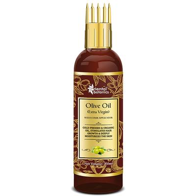 Oriental Botanics Extra Virgin Olive Oil with Comb Applicator 200 ml - Hair Oils