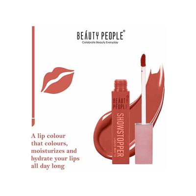 Beauty People Showstopper Liquid Lip Color with Spf 15 and Vit E 08 Believer 4 ml - Liquid Lipsticks
