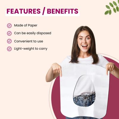 Mildcares Disposable Toilet Seat Covers 10's - Intimate Hygiene