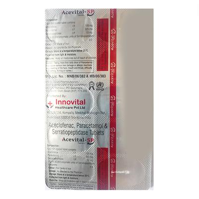 ACEVITAL SP Tablet 10's - Pain relief-Nsa