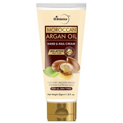 Stbotanica Moroccan Argan Oil Hand And Nail Cream, For Soft, Smooth Hands & Strong Lustrous Nails 50 gm - Lotions & Creams