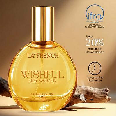 La French Wishful Perfume For Women - Ambery Floral Fragrance With Spicy Fresh Notes 30 ml - Women Perfumes (Edt/Edp)