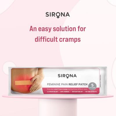 Sirona Feminine Pain Relief Patches (Pack of 2 x 5's ) - Sanitary Napkins
