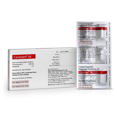 Canesten V6 Tablet 6'S - Fungal Infections-Pre