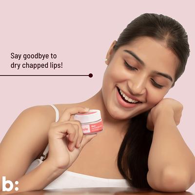 Biocule Glow Lip Overnight Sleeping Mask For Soft, Nourished & Glowing Lips, Vitamin E & Ha 15 gm - Lip Mask