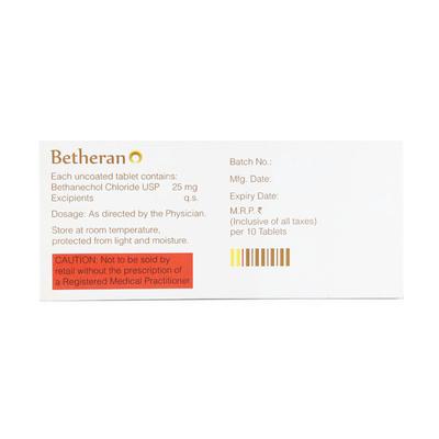 Betheran 25mg Tablet 10'S - Urinary Retention-Oth