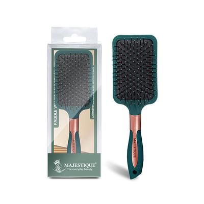 Majestique Large Paddle Brush for Styling Detangling Wet and Dry for Women, Men - Velvet Green 1's - Hair Brushes
