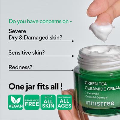 Innisfree Green Tea Ceramide Cream 50 ml - Face Moisturizers