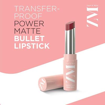 Zayn & Myza Transfer - Proof Power Matte Lipstick, Marvellous Mauve 3.2 gm - Lipsticks