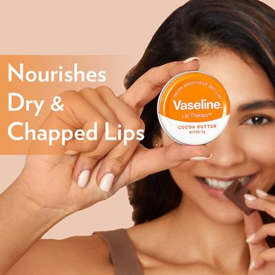 Vaseline Lip therapy Tins Cocoa Butter 17gm - Lip Scrubs
