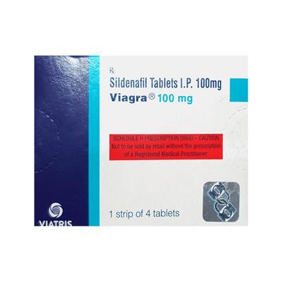 VIAGRA 100mg Tablet 4's - Impotence/Erectile Dysfunction (Ed)