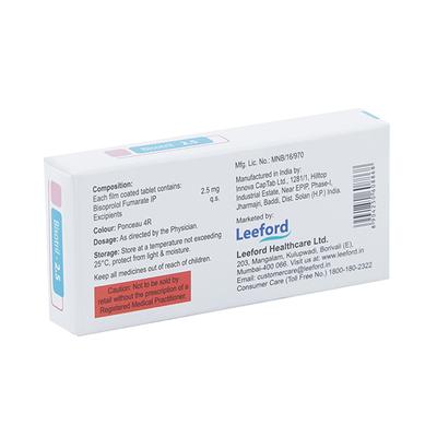 BISOTRIL 2.5 Tablet 10's - Hypertension-Bet