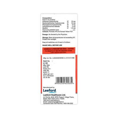 AMROX SUGAR FREE STRAWBERRY FLAVOUR Syrup 100ml - Cough And Cold-Cou