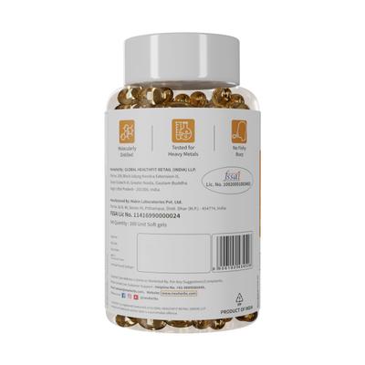 Neuherbs Deep Sea Cod Liver Oil Softgels - Lemon Flavour 100's - Omega Fish Oil Fatty Acids